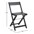 Safavieh Arvin 5 Piece Patio Dining Set in Black