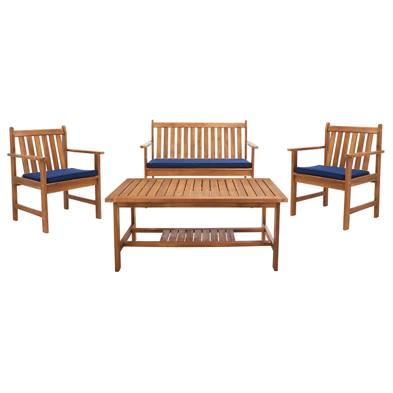 Teak Brown and Navy