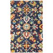 Safavieh Aspen 3' x 5' Hand Tufted Wool Rug in Navy and Red
