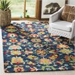 Safavieh Aspen 4' x 6' Hand Tufted Wool Rug in Navy and Red