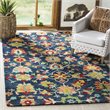 Safavieh Aspen 5' x 8' Hand Tufted Wool Rug in Navy and Red