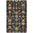 Safavieh Aspen 5' x 8' Hand Tufted Wool Rug in Navy and Red
