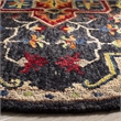 Safavieh Aspen 7' Round Hand Tufted Wool Rug in Charcoal and Cream