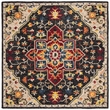 Safavieh Aspen 7' Square Hand Tufted Wool Rug in Charcoal and Cream