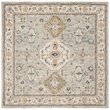 Safavieh Aspen 7' Square Hand Tufted Wool Rug in Moss and Ivory