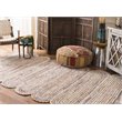 Safavieh Cape Cod 5' x 8' Hand Woven Jute Rug in Ivory and Natural