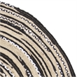Safavieh Cape Cod 6' Round Hand Woven Jute Rug in Black and Ivory