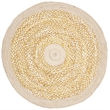 Safavieh Cape Cod 4' Round Hand Woven Jute Rug in Gold and Natural