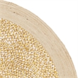 Safavieh Cape Cod 5' Round Hand Woven Jute Rug in Gold and Natural