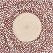 Safavieh Cape Cod 3' Round Hand Woven Jute Rug in Rust and Natural
