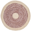 Safavieh Cape Cod 5' Round Hand Woven Jute Rug in Rust and Natural
