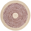 Safavieh Cape Cod 6' Round Hand Woven Jute Rug in Rust and Natural