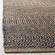 Safavieh Cape Cod 3' x 5' Hand Woven Jute Rug in Navy and Natural