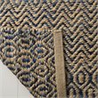 Safavieh Cape Cod 6' x 9' Hand Woven Jute Rug in Navy and Natural