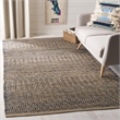 Safavieh Cape Cod 6' Square Hand Woven Jute Rug in Navy and Natural