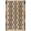 Safavieh Cape Cod 3' x 5' Hand Woven Jute Rug in Natural and Black