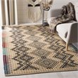 Safavieh Cape Cod 5' x 8' Hand Woven Jute Rug in Natural and Black