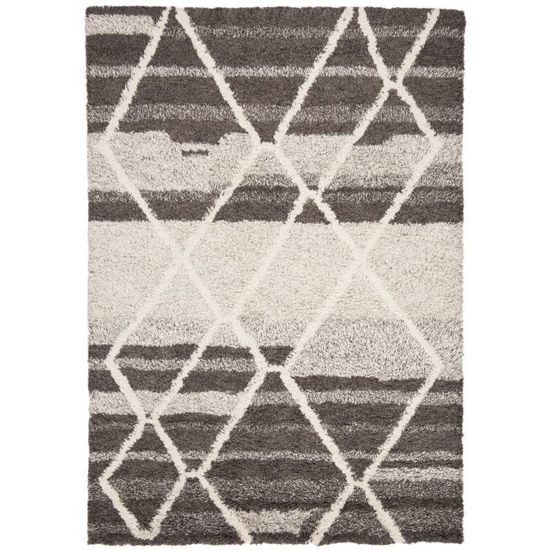 Safavieh Casablanca 8' x 10' Hand Tufted Wool Rug in Sand and Ivory
