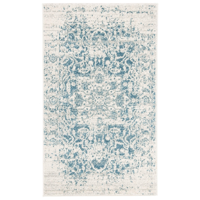 Safavieh Madison 3' x 5' Rug in Teal and Ivory
