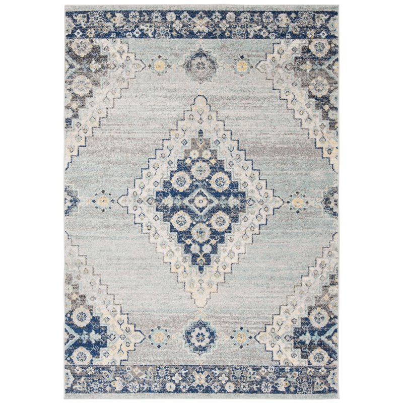 Safavieh Madison 9' x 12' Rug in Blue and Cream