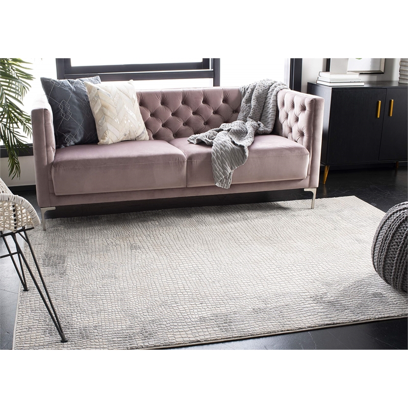 Safavieh Meadow 9' x 12' Rug in Taupe and Gray