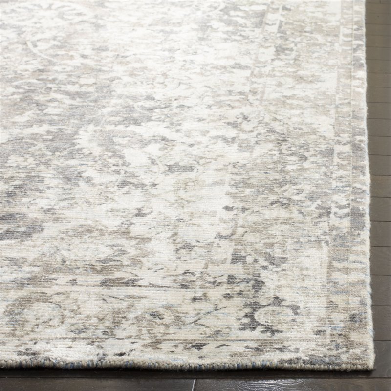 Safavieh Mirage 6' x 9' Hand Loomed Rug in Charcoal and Cream