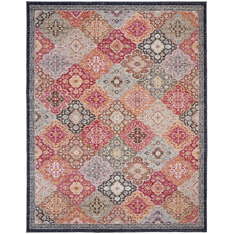 Safavieh Montage 8' x 10' Rug in Red and Aqua