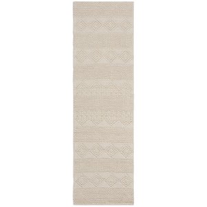 Safavieh Natura 2'3&quot x 8' Hand Woven Wool Runner Rug in Ivory