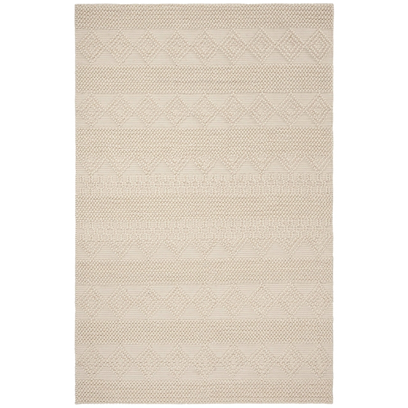 Safavieh Natura 4' x 6' Hand Woven Wool Rug in Ivory