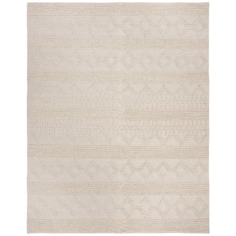 Safavieh Natura 9' x 12' Hand Woven Wool Rug in Ivory