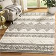 Safavieh Natura 4' x 6' Hand Woven Wool Rug in Ivory and Gray