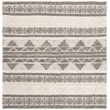 Safavieh Natura 6' Square Hand Woven Wool Rug in Ivory and Gray