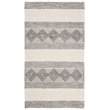 Safavieh Natura 3' x 5' Hand Woven Wool Rug in Gray and Ivory