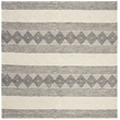 Safavieh Natura 6' Square Hand Woven Wool Rug in Gray and Ivory
