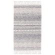 Safavieh Natura 3' x 5' Hand Woven Wool Rug in Silver and Ivory