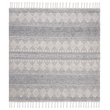 Safavieh Natura 6' Square Hand Woven Wool Rug in Silver and Ivory