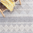 Safavieh Natura 6' Square Hand Woven Wool Rug in Silver and Ivory