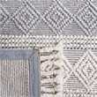 Safavieh Natura 6' Square Hand Woven Wool Rug in Silver and Ivory