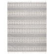 Safavieh Natura 8' x 10' Hand Woven Wool Rug in Silver and Ivory