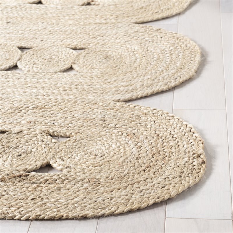 Safavieh Natural Fiber 3' x 5' Hand Woven Jute Rug in Ivory