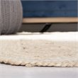 Safavieh Natural Fiber 6' Square Hand Woven Jute Rug in Ivory