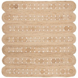 Safavieh Natural Fiber 6' Square Hand Woven Jute Rug