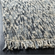 Safavieh Natural Fiber 4' x 6' Hand Woven Jute Rug in Blue and Ivory