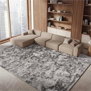 Safavieh Ocean 8' x 10' Hand Tufted Shag Rug in Silver