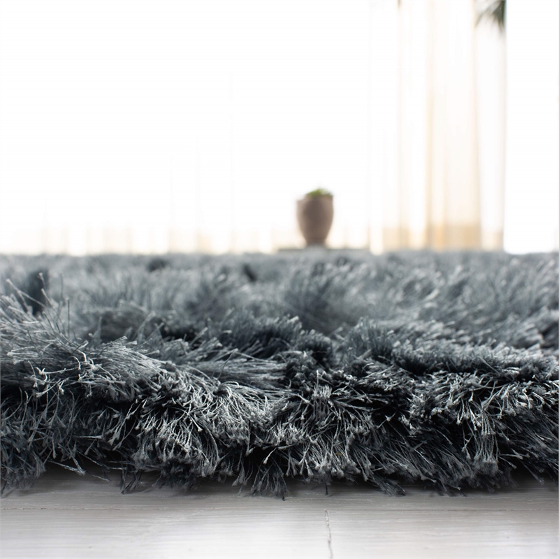 Safavieh Ocean 8' x 10' Hand Tufted Shag Rug in Slate