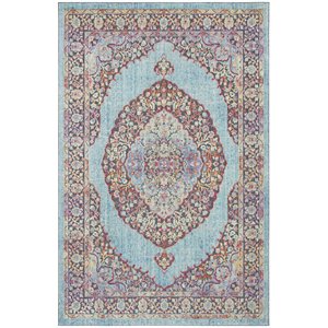 Safavieh Provance 5'3&quot x 7'6&quot Rug in Aqua and Red