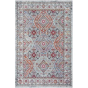 Safavieh Provance 5'3&quot x 7'6&quot Rug in Light Gray and Red