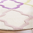 Safavieh 5' Round Hand Tufted Wool Rug in Ivory