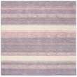 Safavieh 5' Square Hand Loomed Wool Rug in Light Purple and Ivory