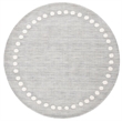 Safavieh 5' Round Hand Loomed Wool Rug in Gray and Ivory